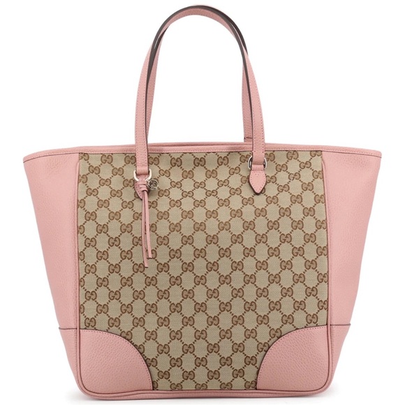 Gucci Handbags - Gucci Large Pink Bree Monogram Tote Bag🥖